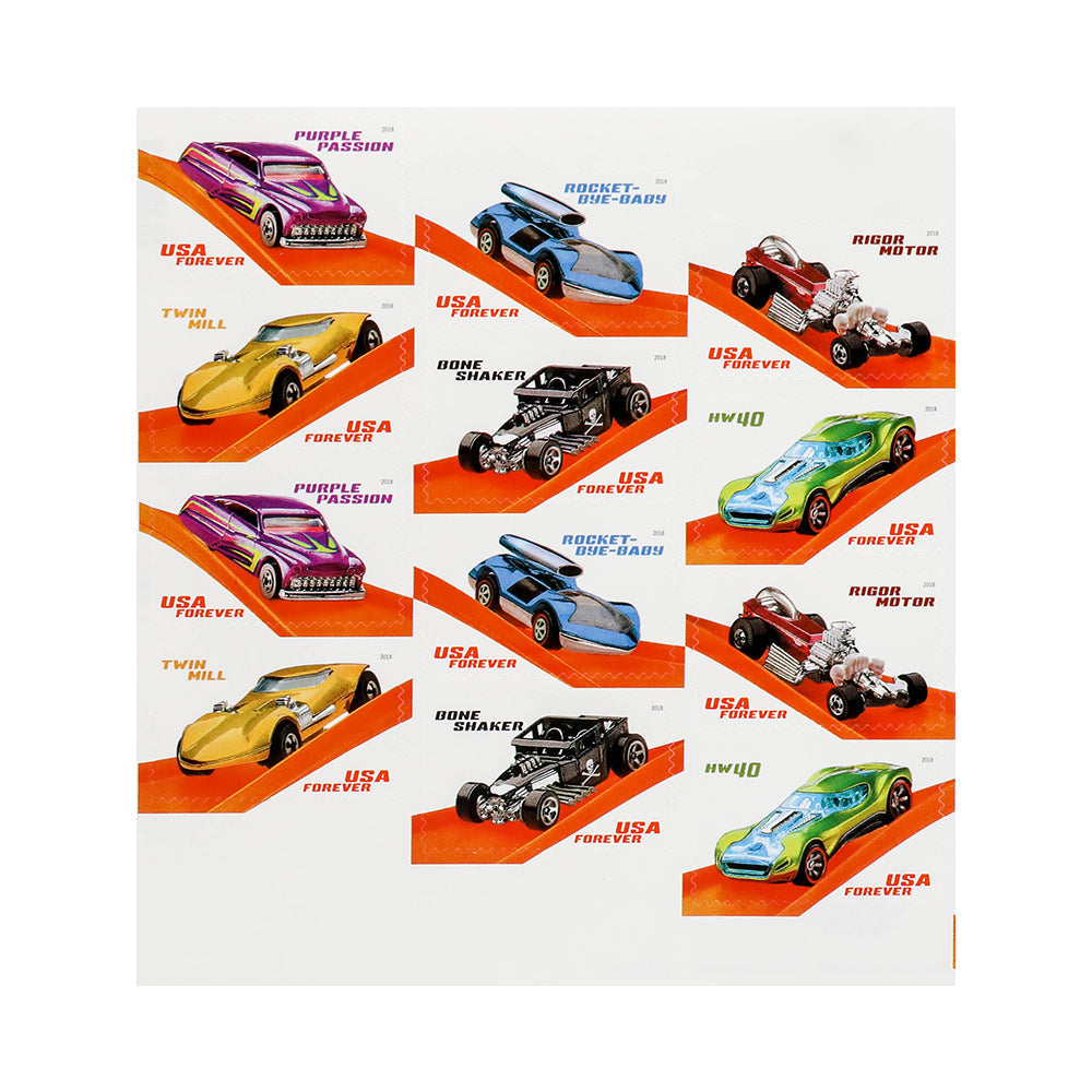 2018 US Hot Wheels Forever Stamps